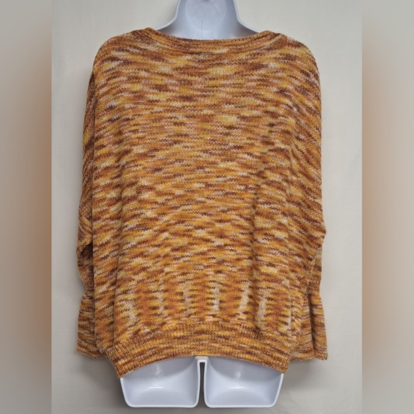 Appraisal S Oversized Featherweght Fall Autumn Sweater Flared Sleeve V Neck - Picture 3 of 6